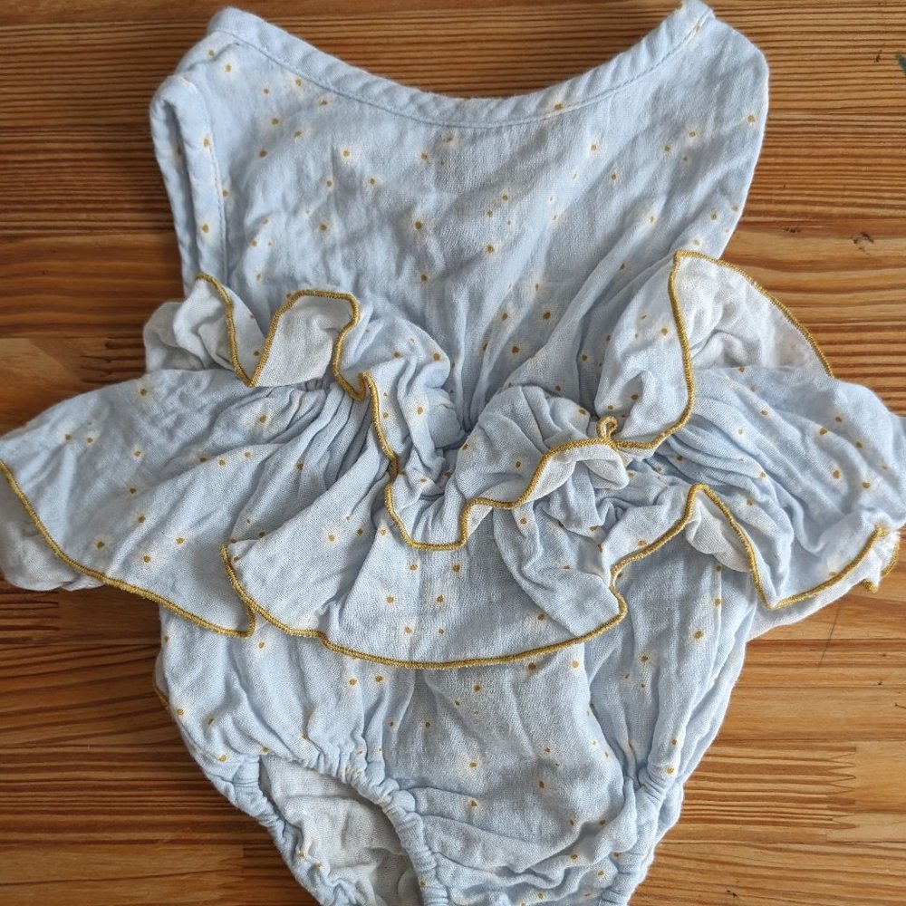 Fin and Vince Ruffle Daisy Romper